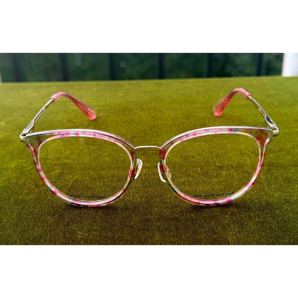 Kate Spade New York "Eliana" Round Stainless Steel Eyeglasses frames - NEW - Picture 2 of 7